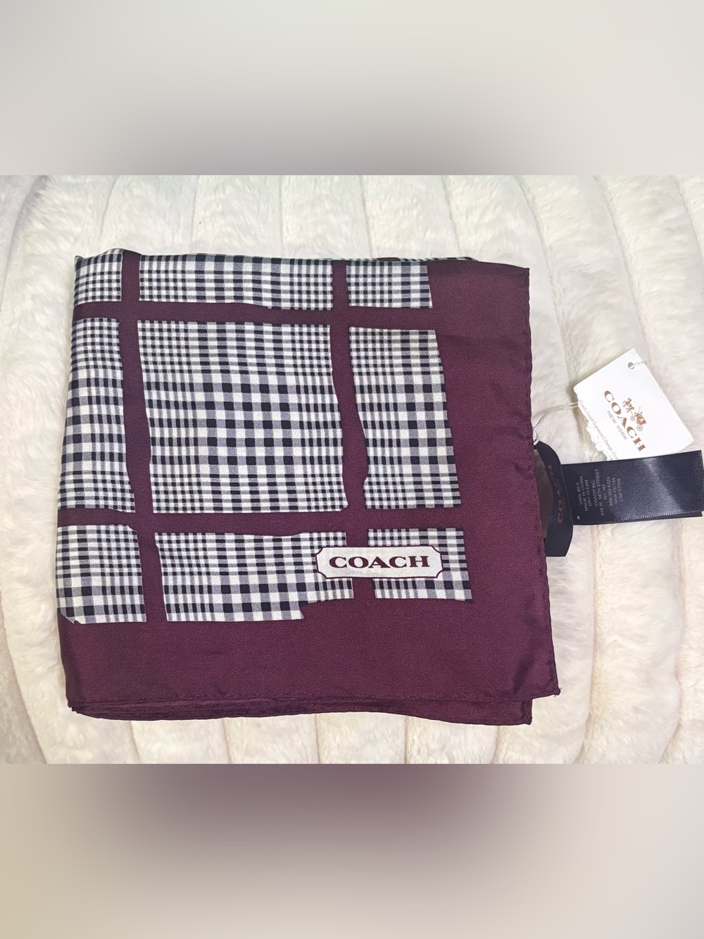 Coach silk scarf